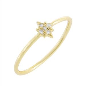 Adina’s Jewels Pave Mini Starburst Ring. Size 7